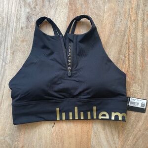 Lululemon High Neck Longline zip Special Edition Energy Bra NWT